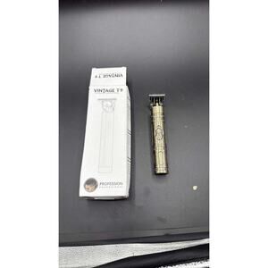 Vintage T9 Professional Hair Trimmer Cordless 2 Clipper Men Bronze Gold 26